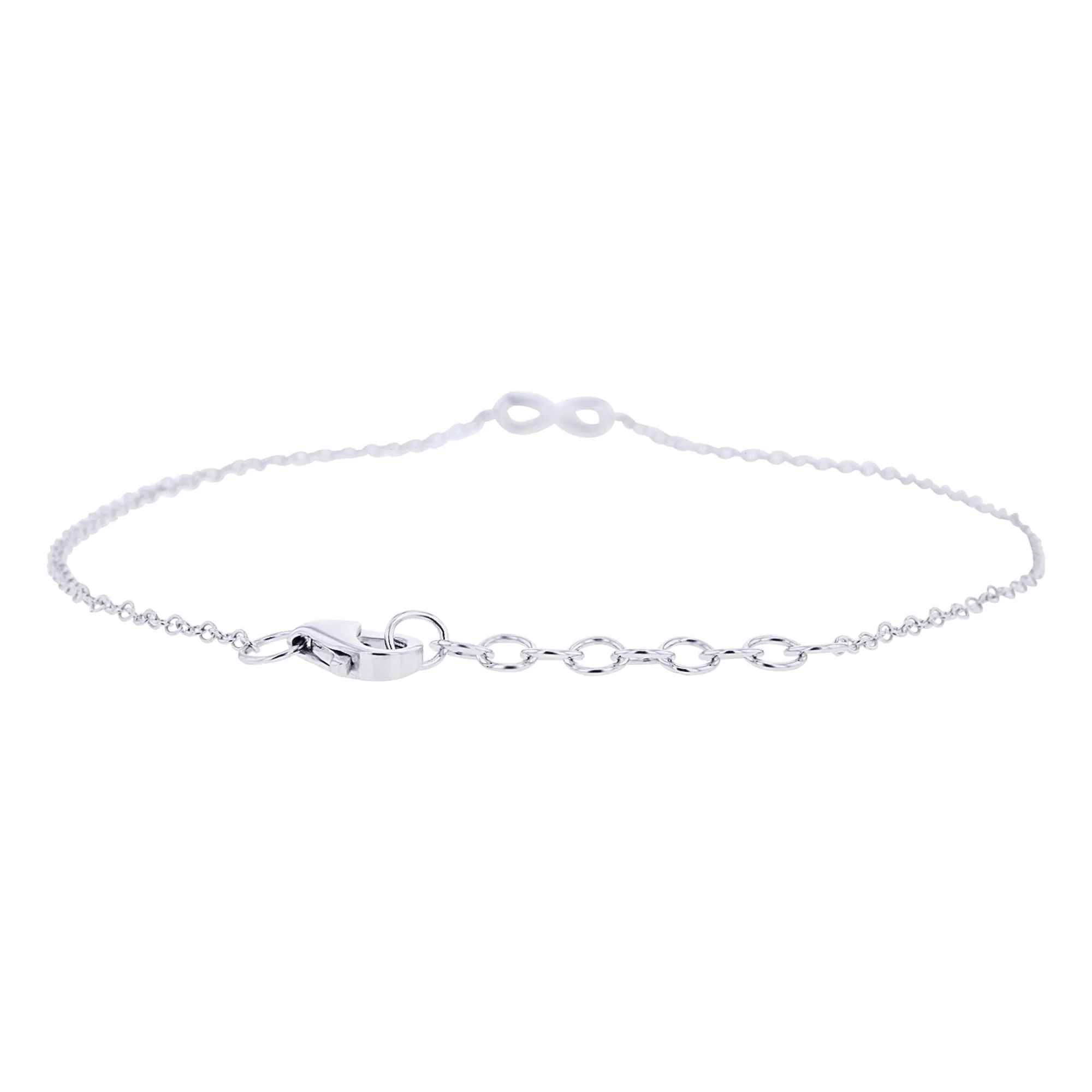 Petite Infinity Chain Diamond Bracelet