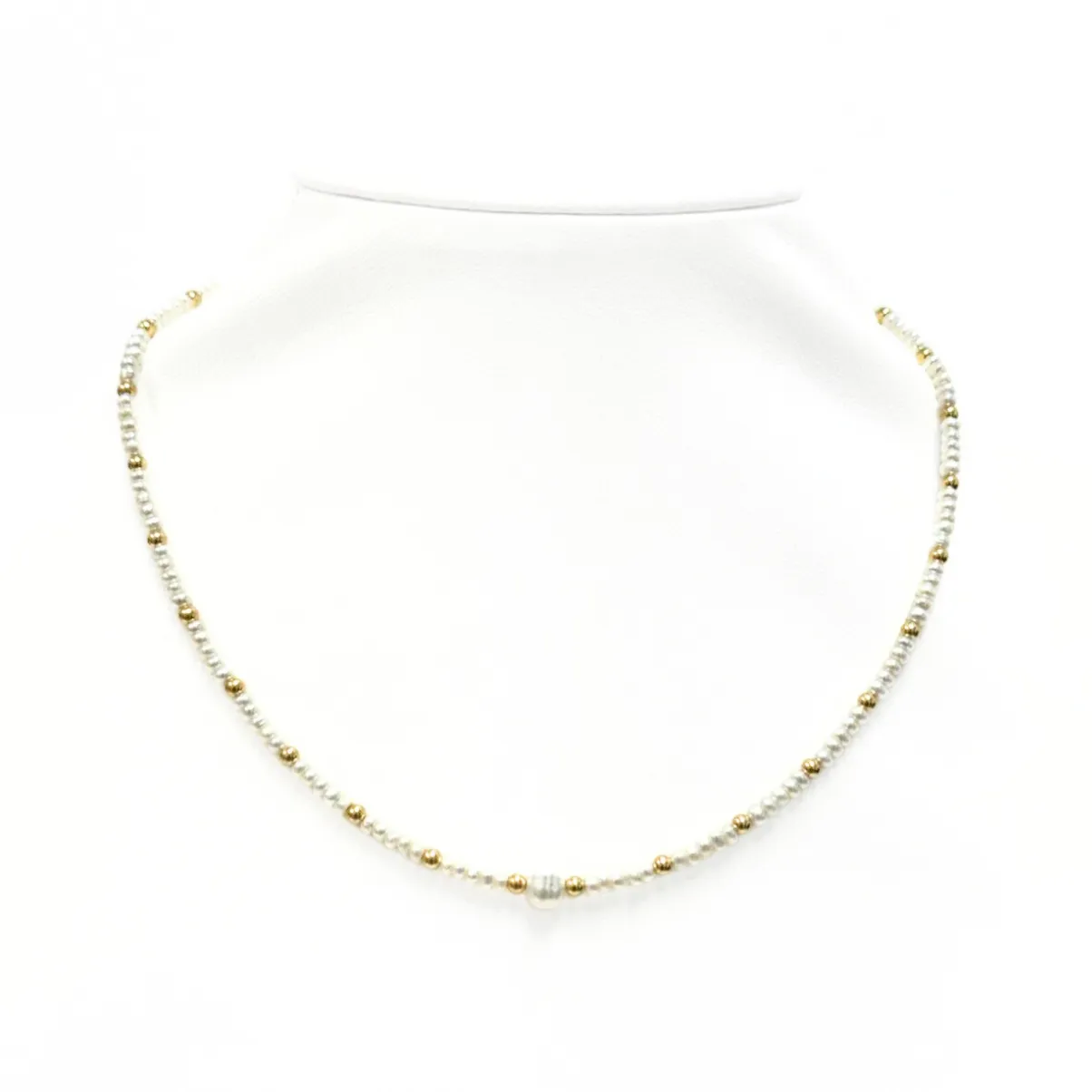 "ARIA" Gold Filled and FWP ball beaded Choker