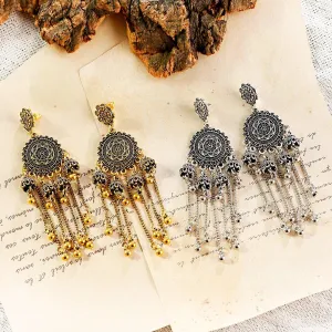 Retro Ear Rings Nostalgic Elegant Bell Tassel