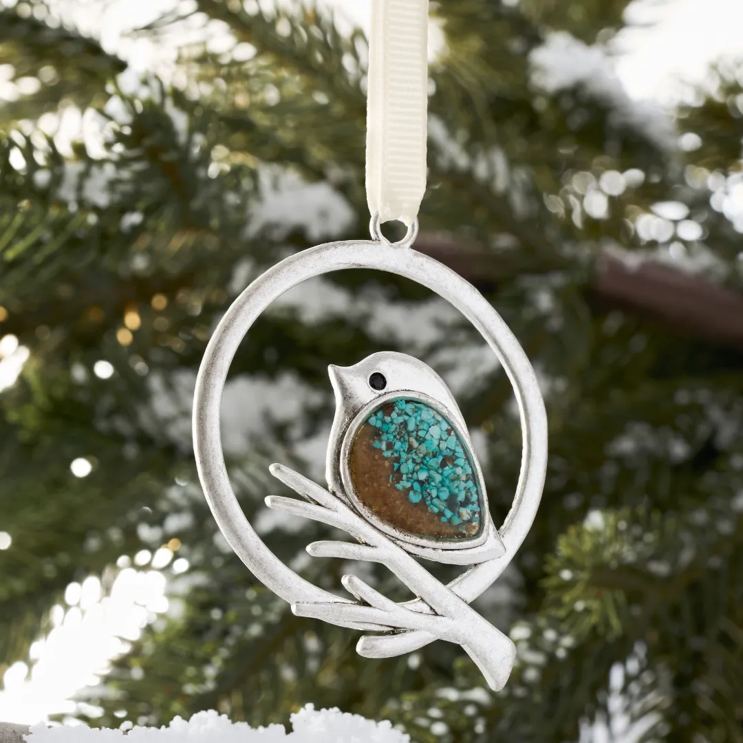 Sand Birdie Branch Ornament Gift Set