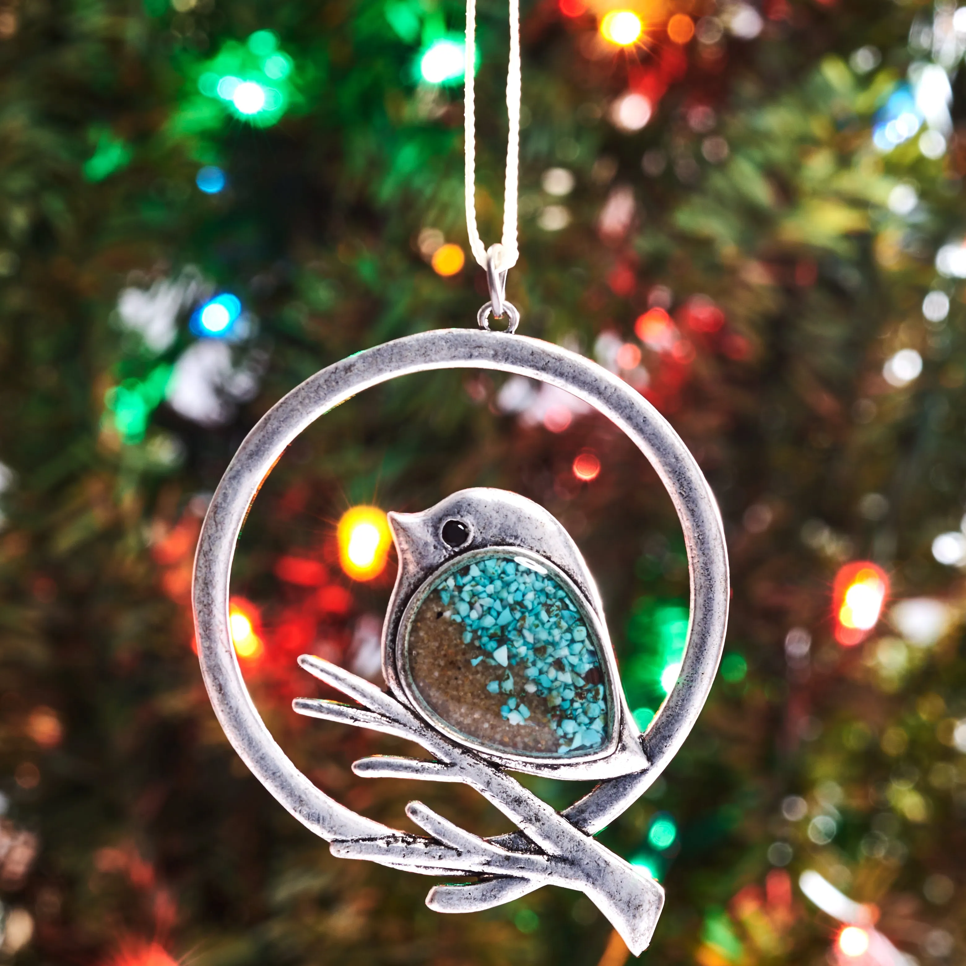 Sand Birdie Branch Ornament Gift Set