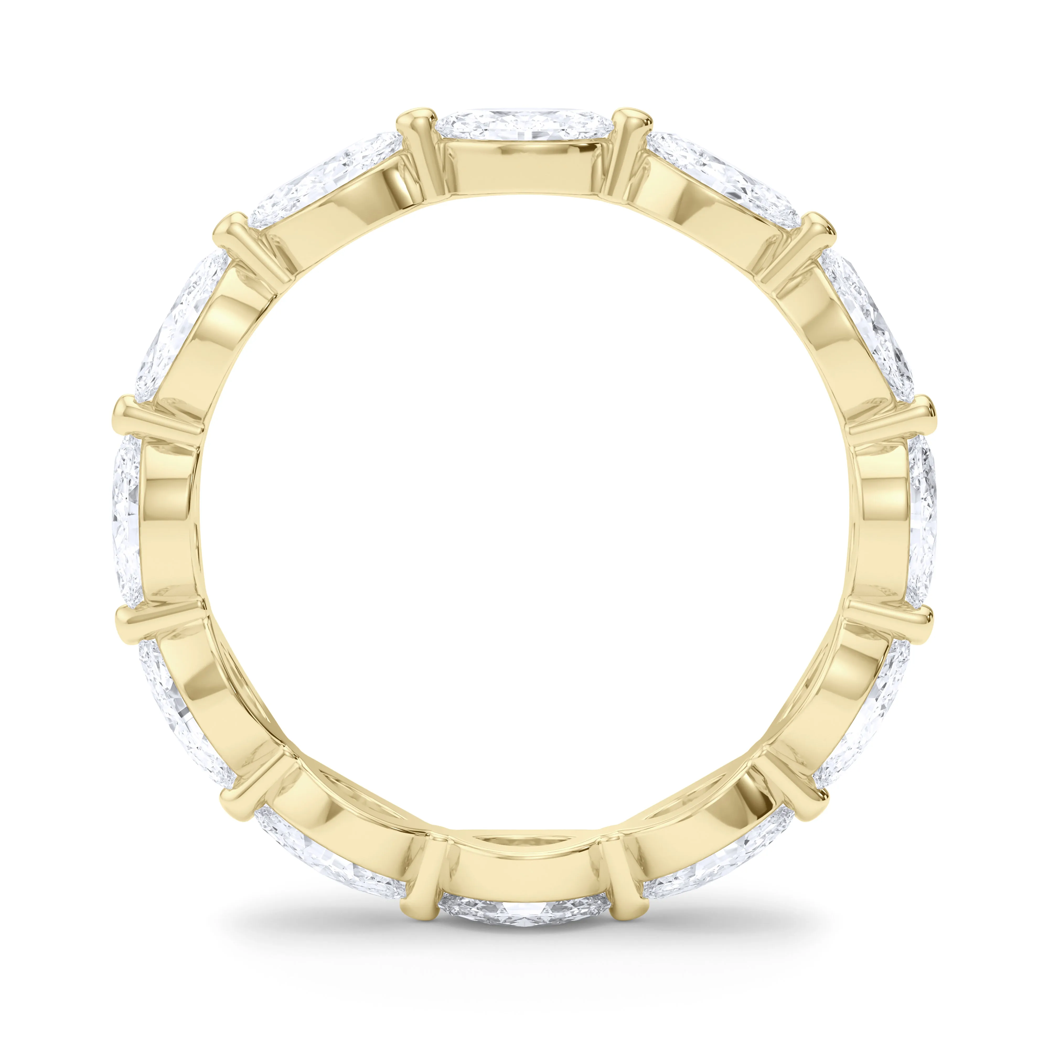 Sideways Marquise Diamond Eternity Band