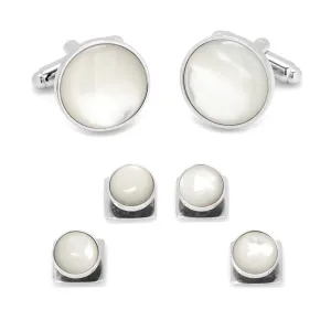 Silver and Mother of Pearl Stud Set