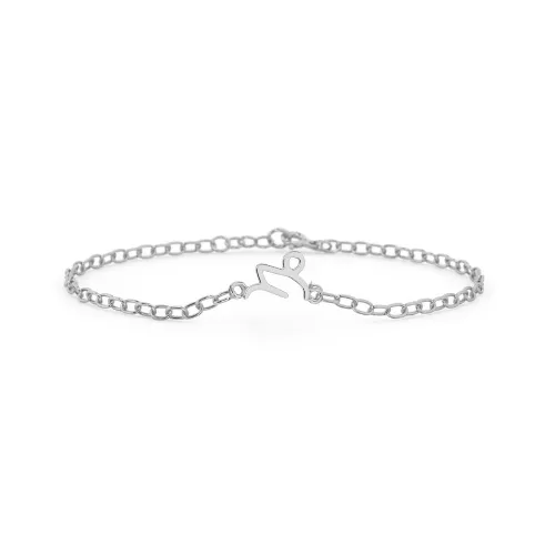 Silver Capricorn Zodiac Bracelet