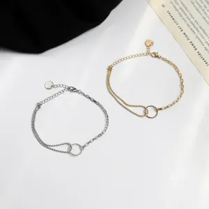 Simple and Versatile High-end Geometric Ring Bracelet