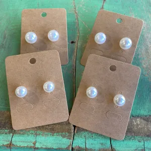 Simple Pearl Studs