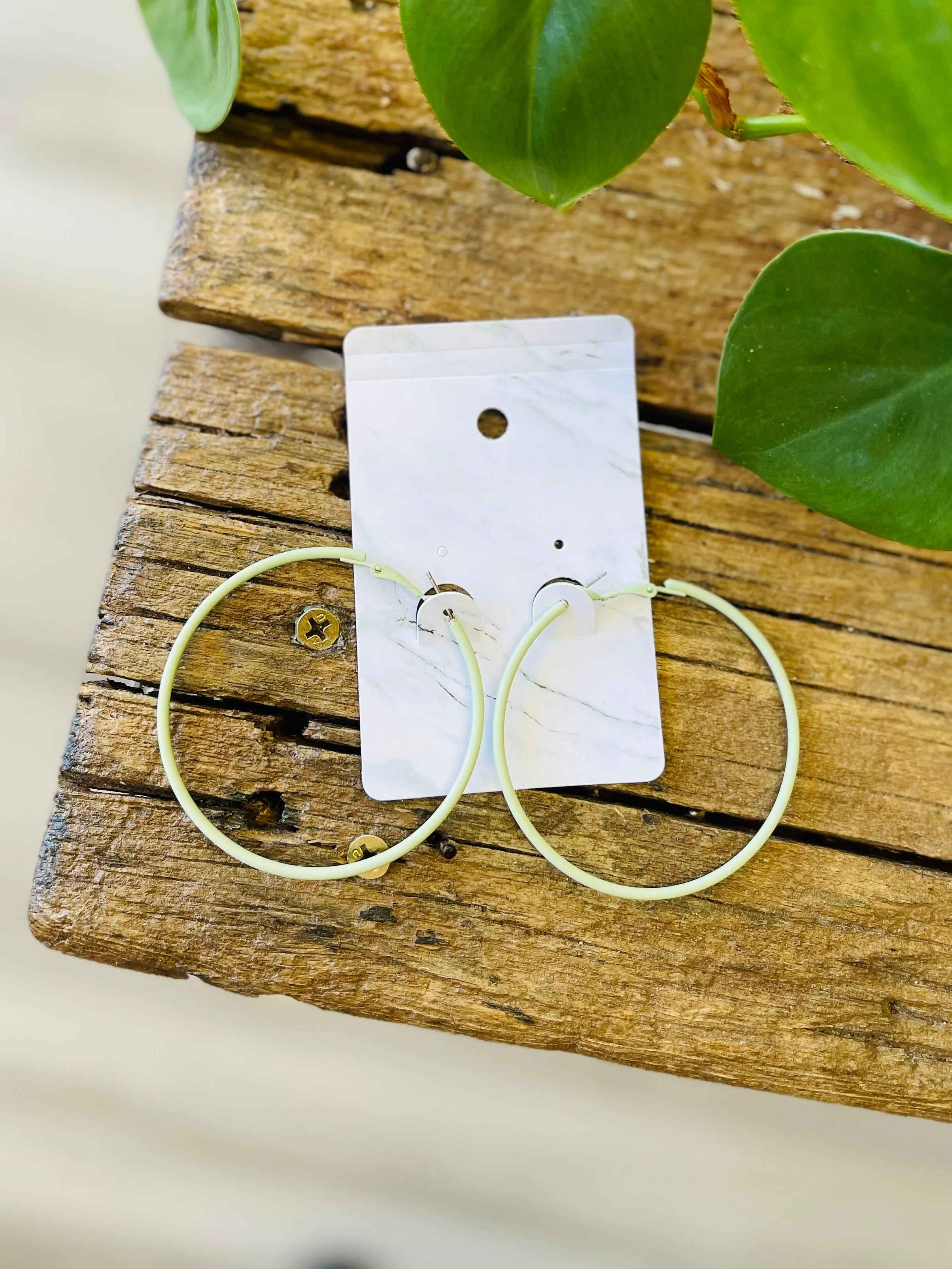 Skinny Hoop Earrings   9 Colors