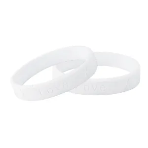 White Silicone Bracelets