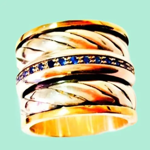 Women's spinner rings. Elegant Eternity Band.